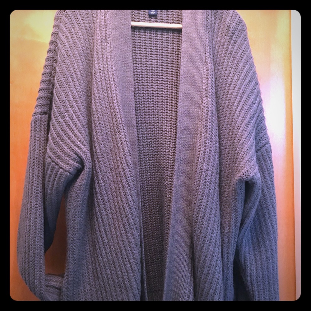 🔵 Oversized Slouchy Cozy Open Front Cardigan